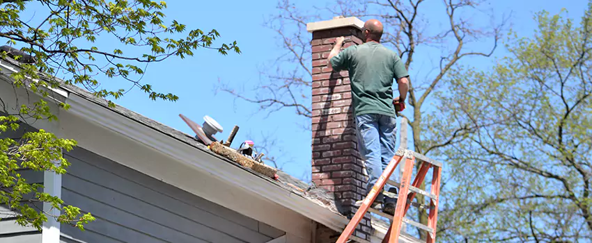 Vinyl and PVC Chimney Flashing Installation in Galesburg, IL