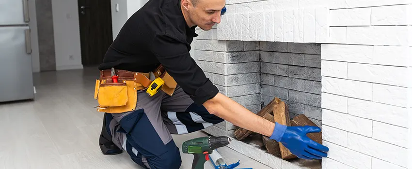 Fireplace Damaged Damper Frame Repair Services in Galesburg, Illinois