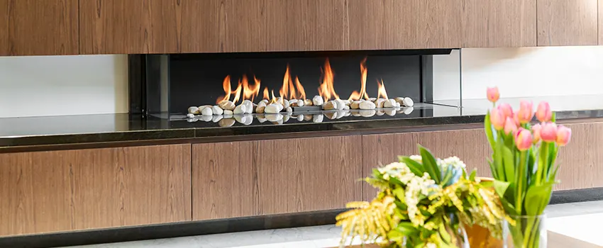 Double-height Fireplace Design Refurbishment in Galesburg, Illinois