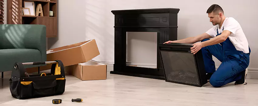 Old Rusted Metal Fireplace Repair And Replacement in Galesburg, IL
